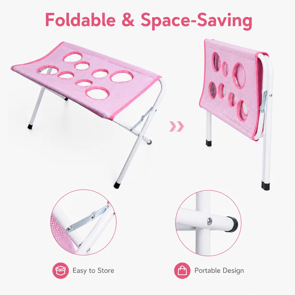 Pet Foldable Bathing Stand, Cat Dog Bathing Rack