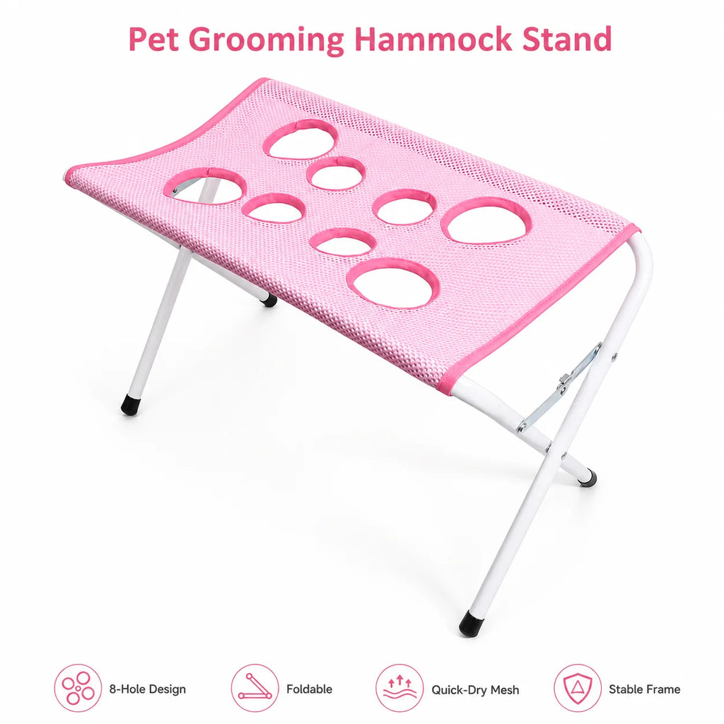 Pet Foldable Bathing Stand, Cat Dog Bathing Rack