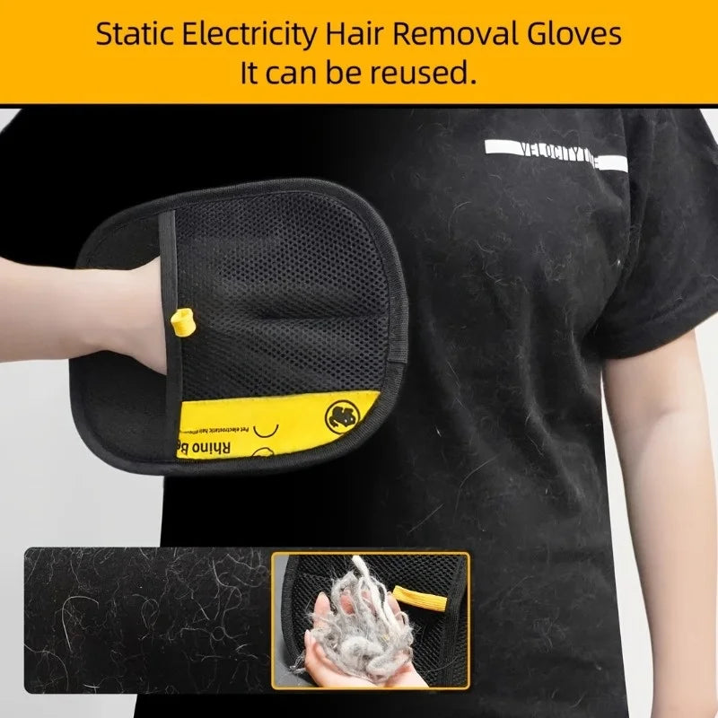 Pet Hair Removal Gloves Brush large and small